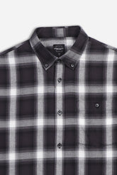 CAMICIA FANTASIA QUADRI FLANELLA  GRIGIO SCURO